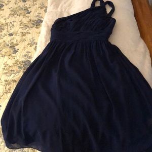 Beautiful one-shoulder. D.Morgan Bridesmaids Dress